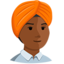 Эмодзи 👳🏾 Messenger