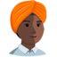 Эмодзи 👳🏿 Messenger