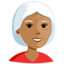 Эмодзи 👵🏽 Messenger