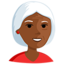 Эмодзи 👵🏾 Messenger