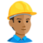 Эмодзи 👷🏽 Messenger