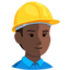 Эмодзи 👷🏿 Messenger