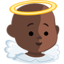 Эмодзи 👼🏿 Messenger