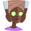 Эмодзи 💆🏿 Messenger