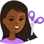 Эмодзи 💇🏾 Messenger