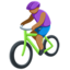 Эмодзи 🚴🏽 Messenger