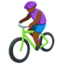 Эмодзи 🚴🏾 Messenger