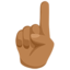 Эмодзи ☝🏽 Messenger