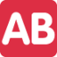 AB button (blood type) Twitter/X emoji