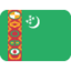 Flag: Turkmenistan Twitter/X emoji