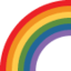 Rainbow Twitter/X emoji