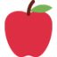 Red Apple Twitter/X emoji
