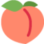 Peach Twitter/X emoji