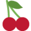 Cherries Twitter/X emoji
