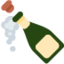 Bottle with Popping Cork Twitter/X emoji