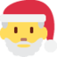 Santa Claus Twitter/X emoji