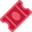 Admission tickets Twitter/X emoji