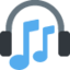 Headphones Twitter/X emoji