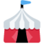 Circus tent Twitter/X emoji