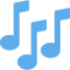 Musical Notes Twitter/X emoji