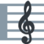 Musical Score Twitter/X emoji