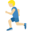 走る男性（やや明るい肌色） (Twitter)