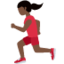 走る女性（暗い肌色） (Twitter)