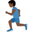 走る男性（暗い肌色） (Twitter)