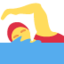 Woman swimming Twitter/X emoji