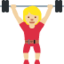 Woman Lifting Weights（やや明るい肌色） (Twitter)