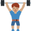 Man Lifting Weights（中間の肌色） (Twitter)