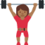 Woman Lifting Weights（やや暗い肌色） (Twitter)