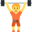 Weightlifter Twitter/X emoji