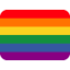 Rainbow Flag Twitter/X emoji