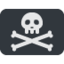 Pirate flag Twitter/X emoji
