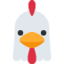 Chicken Twitter/X emoji