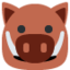 Boar Twitter/X emoji