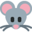 Mouse face Twitter/X emoji