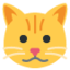 Cat face Twitter/X emoji