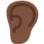耳（暗い肌色） (Twitter)