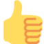 Thumbs Up Twitter/X emoji