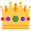 Crown Twitter/X emoji