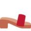 Woman’s sandal Twitter/X emoji