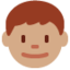भूरे बालों वाला लड़का Twitter/X emoji