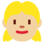 Girl Medium Light Skin Tone Twitter/X emoji