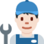 男性整備士（明るい肌色） (Twitter)