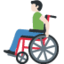Man In Manual Wheelchair（明るい肌色） (Twitter)