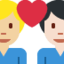 Эмодзи 👨🏼‍❤️‍👨🏻 Twitter.com