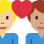 Эмодзи 👨🏼‍❤️‍👨🏽 Twitter.com