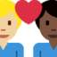 Эмодзи 👨🏼‍❤️‍👨🏿 Twitter.com